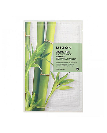 Mizon Joyful Time Essence Mask Bamboo - Маска тканевая для лица с экстрактом бамбука 23 г - hairs-russia.ru