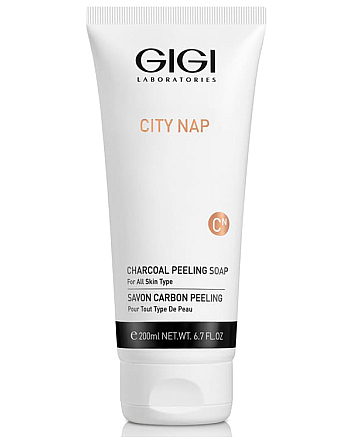 GIGI City Nap Charcoal Peeling Soap - Мыло жидкое для лица 200 мл - hairs-russia.ru