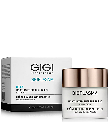 GIGI Bioplasma Moisturizer Supreme SPF 20 - Крем увлажняющий для нормальной и сухой кожи 50 мл - hairs-russia.ru