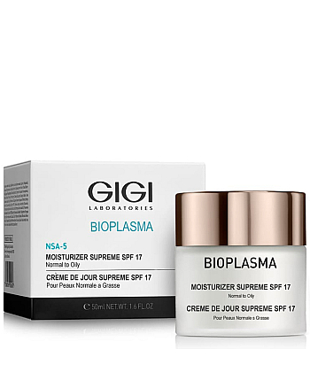 GIGI Bioplasma Moisturizer Supreme SPF 17 - Крем увлажняющий для нормальной и жирной кожи 50 мл - hairs-russia.ru