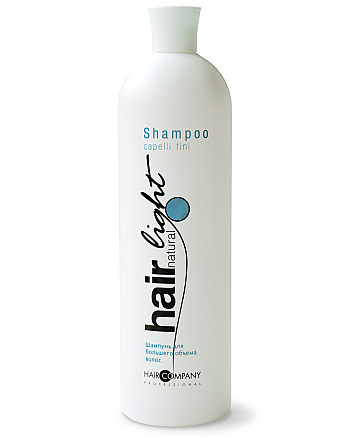 Hair Company Hair Natural Light Shampoo Capelli Fini - Шампунь для большего объема волос, 1000 мл - hairs-russia.ru