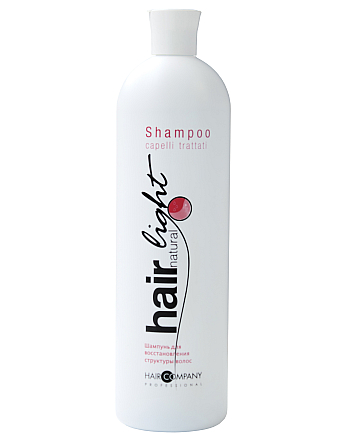 Hair Company Hair Natural Light Shampoo Capelli Trattati - Шампунь для восстановления структуры волос, 1000 мл - hairs-russia.ru