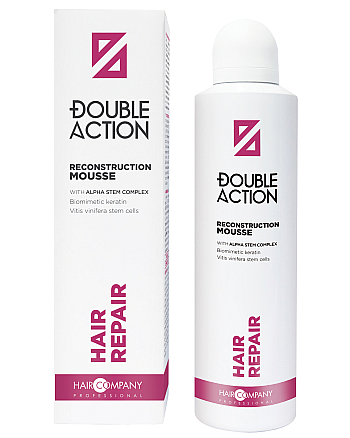 Hair Company Double Action Hair Repair Reconstruction Mousse - Восстанавливающий мусс для волос 200 мл - hairs-russia.ru