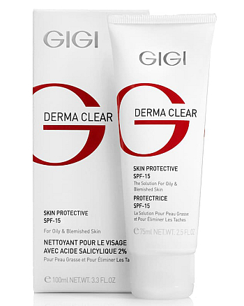 GIGI Derma Clear Skin Protective SPF-15 - Крем увлажняющий защитный SPF15 75 мл - hairs-russia.ru