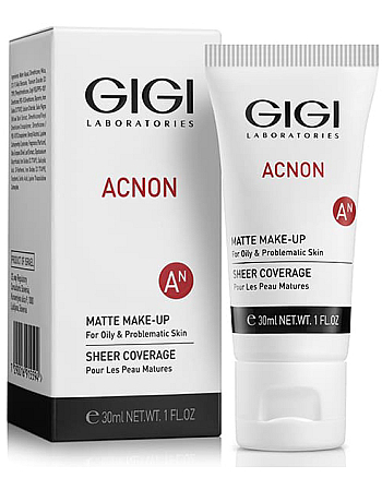 GIGI Acnon Matte Makeup - Крем-тон матирующий для проблемной и жирной кожи 30 мл - hairs-russia.ru