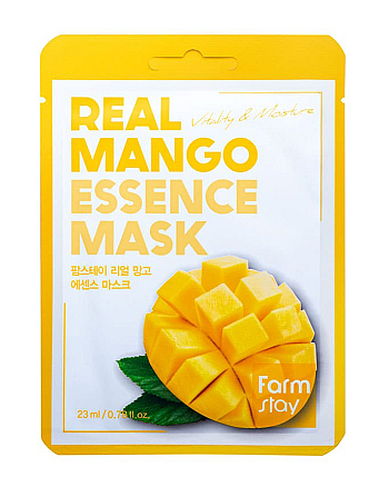 FarmStay Real Mango Essence Mask - Маска тканевая для лица с экстрактом манго 23 мл - hairs-russia.ru
