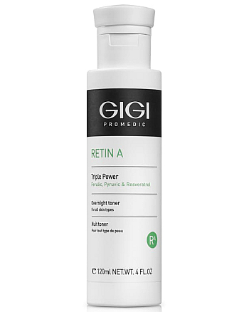 GIGI Retin A Triple Power Overnight Toner - Лосьон ночной мультикислотный для всех типов кожи 120 мл - hairs-russia.ru