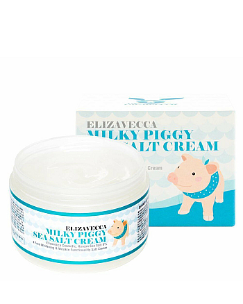 Elizavecca Milky Piggy Sea Salt Cream - Крем увлажняющий 100 гр - hairs-russia.ru