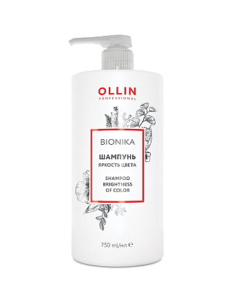 Ollin Bionika Shampoo For Colored Hair - Шампунь для окрашенных волос Яркость цвета 750 мл - hairs-russia.ru