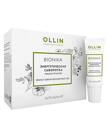 Ollin BioNika Energy Serum Reconstructor - Энергетическая сыворотка реконструктор 6*15 мл - hairs-russia.ru