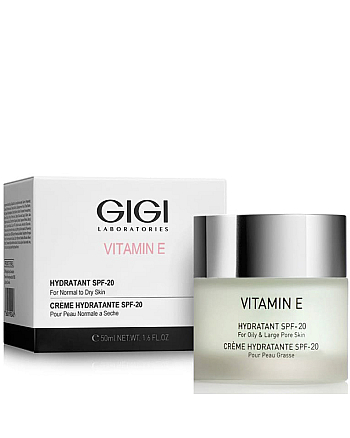 GIGI Vitamin E Hydratant SPF 20 for normal to dry skin - Крем увлажняющий для нормальной и сухой кожи 50 мл - hairs-russia.ru