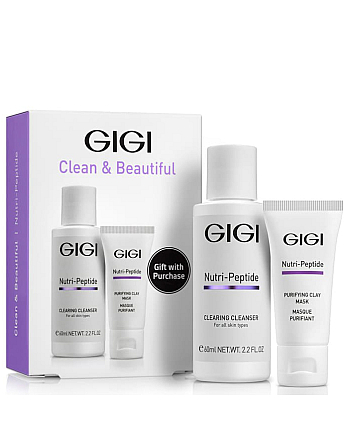GIGI Nutri-Peptide Clean And Beautiful - Дорожный набор для идеально чистой кожи лица - hairs-russia.ru