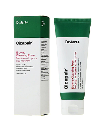 Dr.Jart+ Cicapair Enzyme Cleansing Foam - Пенка для лица энзимная с центеллой 100 мл - hairs-russia.ru
