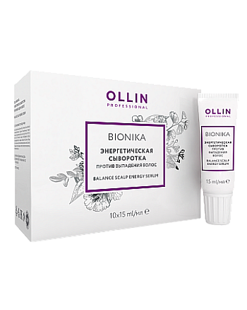 Ollin BioNika Balance Scalp Energy Serum - Энергетическая сыворотка против выпадения волос 10*15 мл - hairs-russia.ru