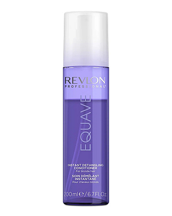 Revlon Professional Equave Instant Beauty Blonde Detangling Conditioner Несмываемый 2-х фазный кондиционер для блондированных, обесцвеченных, мелированных и седых волос 200 мл - hairs-russia.ru