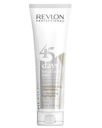 Revlon Professional Revlonissimo 45 Days Conditioning Shampoo Stuning Highlights - Шампунь-кондиционер для светлых холодных оттенков и мелированных волос 275 мл - hairs-russia.ru