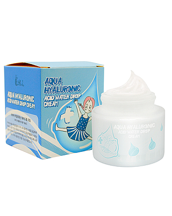Elizavecca Aqua Hyaluronic Acid Water Drop Cream - Крем для лица увлажняющий гиалуроновый 50 мл - hairs-russia.ru