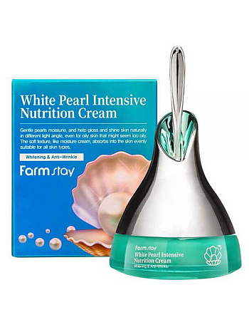 FarmStay White Pearl Intensive Nutrition - Крем интенсивно питательный с экстрактом жемчуга 50 г - hairs-russia.ru