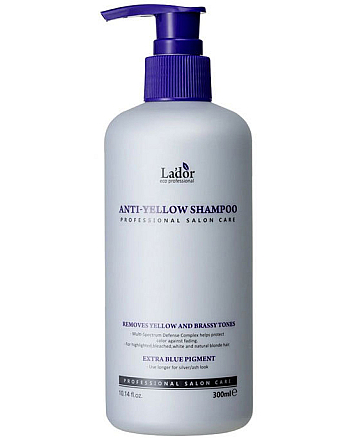LA'DOR Anti Yellow Shampoo - Шампунь для светлых волос для нейтрализации желтого пигмента 300 мл - hairs-russia.ru