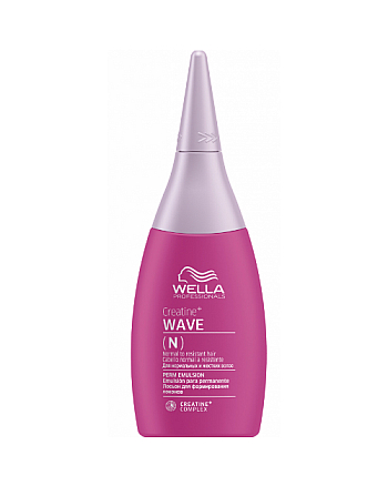 Wella Creatine+ Wave - Лосьон для нормальных волос, от тонких до трудноподдающихся 75 мл - hairs-russia.ru