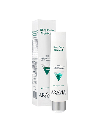 Aravia Professional Deep Clean AHA-Mask - Маска для лица очищающая с глиной и АНА-кислотами 100 мл - hairs-russia.ru