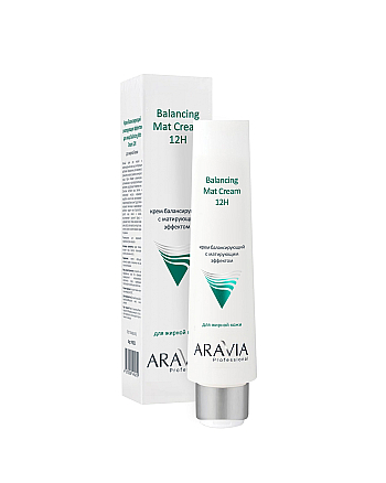 Aravia Professional Balancing Mat Cream 12H - Крем для лица балансирующий с матирующим эффектом 100 мл - hairs-russia.ru