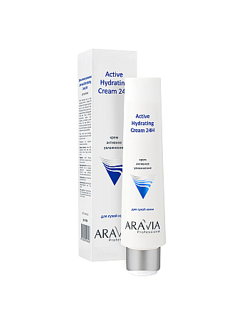 Aravia Professional Active Hydrating Cream 24H - Крем для лица активное увлажнение 100 мл - hairs-russia.ru