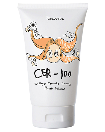 Elizavecca CER-100 Collagen Ceramid Coating Protein Treatment - Маска для волос с коллагеном 100 мл - hairs-russia.ru