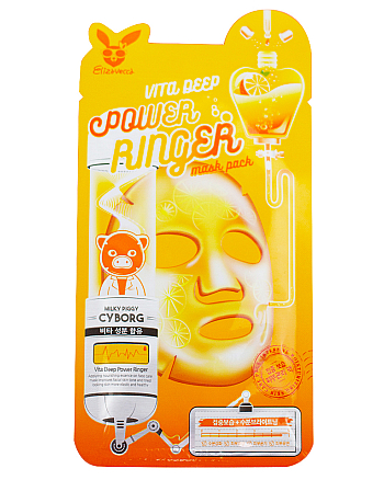 Elizavecca Vita Deep Power Ring Mask Pack - Тканевая маска для лица 23 мл - hairs-russia.ru