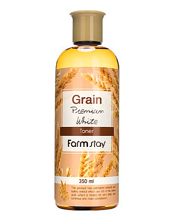 FarmStay Grain Premium White Toner - Тонер с экстрактом ростков пшеницы 350 мл - hairs-russia.ru