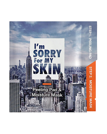 I'm Sorry For My Skin Peeling and Moisture Mask - Набор для эксфолиации и увлажнения кожи лица 22 мл - hairs-russia.ru