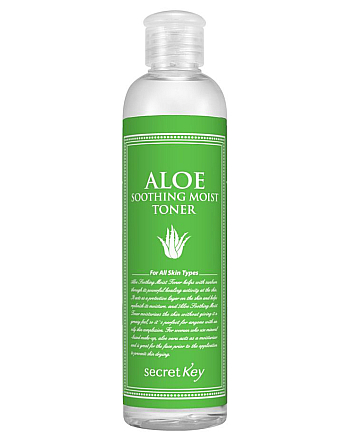 Secret Key Aloe Soothing Moist Toner - Тонер для лица с экстрактом алоэ 248 мл - hairs-russia.ru