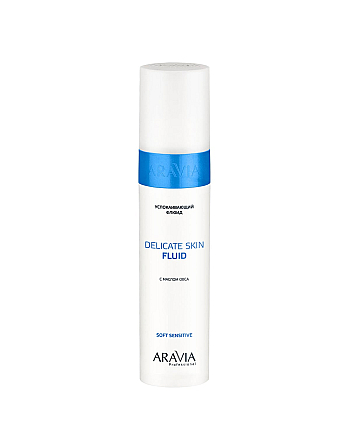 Aravia Professional Delicate Skin Fluid - Флюид успокаивающий с маслом овса для лица и тела 250 мл - hairs-russia.ru