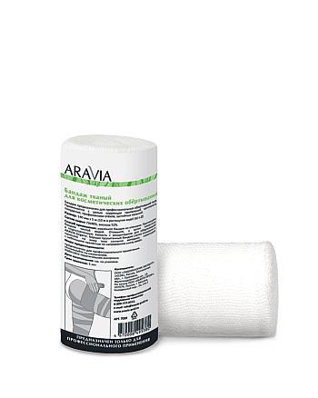 Aravia Organic Бандаж тканный для косметических обертываний 14 см x 10 м - hairs-russia.ru