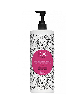 Barex JOC Color Color Protection Shampoo - Шампунь для волос стойкость цвета, абрикос и миндаль 1000 мл - hairs-russia.ru