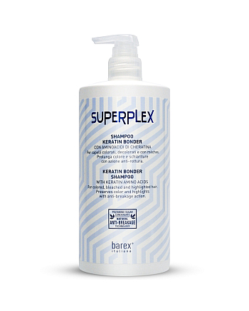 Barex Superplex Shampoo Keratin Bonder - Шампунь кератин бондер 750 мл - hairs-russia.ru