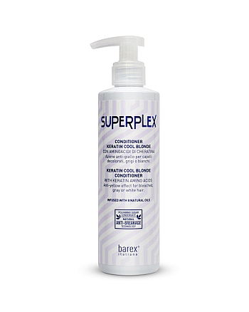 Barex Superplex Keratin Cool Blond Conditioner - Кондиционер для придания холодного оттенка 200 мл - hairs-russia.ru
