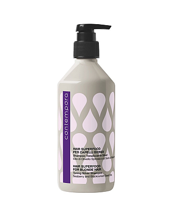 Barex Contempora Hair Superfood - Тонирующий шампунь с маслом облепихи и маслом семян черной смородины 500 мл - hairs-russia.ru