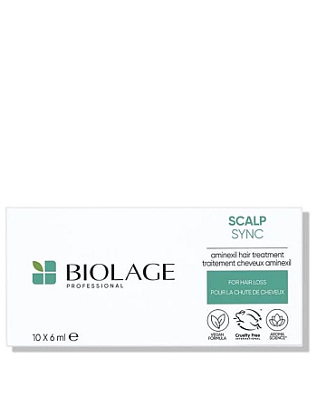 Matrix Biolage ScalpSync - Набор ампул против выпадения волос, 10 шт х 6 мл - hairs-russia.ru