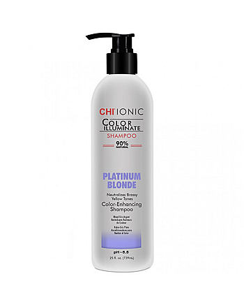CHI Color Illuminate Platinum Blonde Shampoo - Шампунь оттеночный, Платиновый Блонд 739 мл - hairs-russia.ru