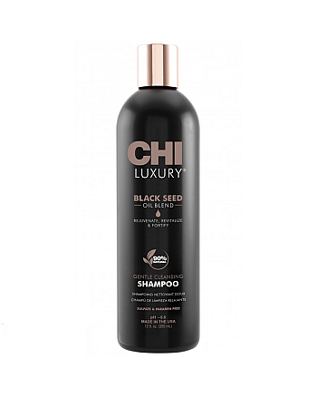 CHI Luxury Black Seed Oil Gentle Cleansing Shampoo - Шампунь с маслом семян черного тмина для мягкого очищения волос 355 мл - hairs-russia.ru