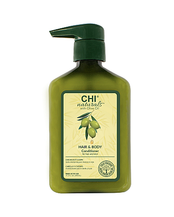 CHI Naturals with Olive Oil Conditioner Hair and Body - Кондиционер для волос и тела 340 мл - hairs-russia.ru