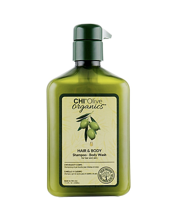 CHI Naturals with Olive Oil Shampoo and Body Wash Hair and Body - Шампунь и гель для душа 340 мл - hairs-russia.ru