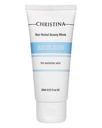 Christina Sea Herbal Beauty Mask Azulene - Азуленовая маска красоты для чувствительной кожи 60 мл - hairs-russia.ru