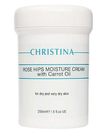 Christina Rose Hips Moisture Cream with Carrot Oil - Увлажняющий крем с маслом шиповника и морковным маслом 250 мл - hairs-russia.ru