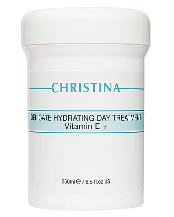 Christina Delicate Hydrating Day Treatment + Vitamin E - Деликатный увлажняющий дневной лечебный крем с витамином Е 250 мл - hairs-russia.ru