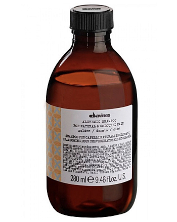 Davines Alchemic Shampoo for natural and coloured hair (golden) - Шампунь «Алхимик» для натуральных и окрашенных волос (золотой) 280 мл - hairs-russia.ru