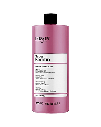 Dikson Diksoprime Revitalizing Shampoo - Восстанавливающий шампунь с кератином и керамидами 1000 мл - hairs-russia.ru