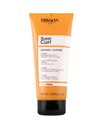 Dikson Diksoprime Curl Definition Cream - Крем для кудрявых и вьющихся волос с авокадо и эластином 200 мл - hairs-russia.ru