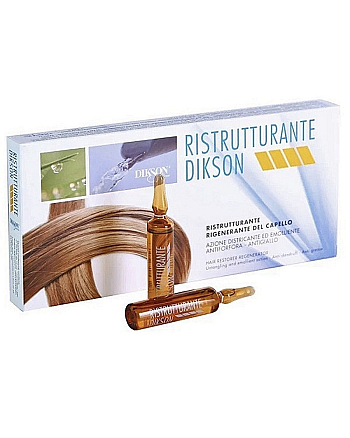 Dikson Ristrutturante - восстанавливающий ампульный комплекс для очень сухих и поврежденных волос 12*12 мл - hairs-russia.ru